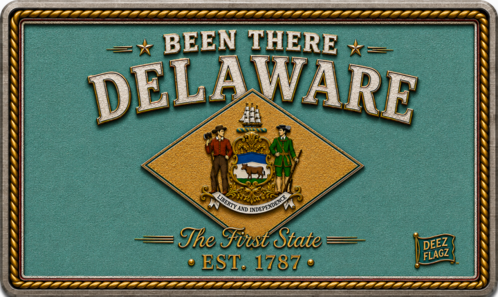 Delaware Been There state magnet
