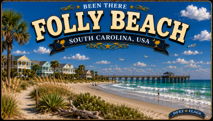 Folly Beach, SC Been There city magnet