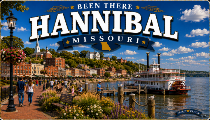 Hannibal, MO Been There city magnet