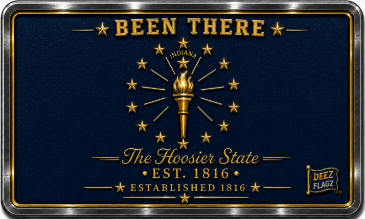 Indiana Been There state magnet