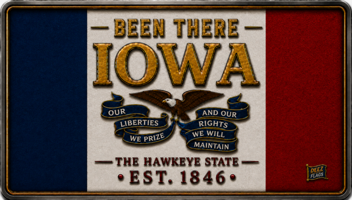 Iowa Been There state magnet