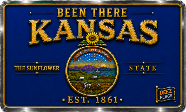 Kansas Been There state magnet