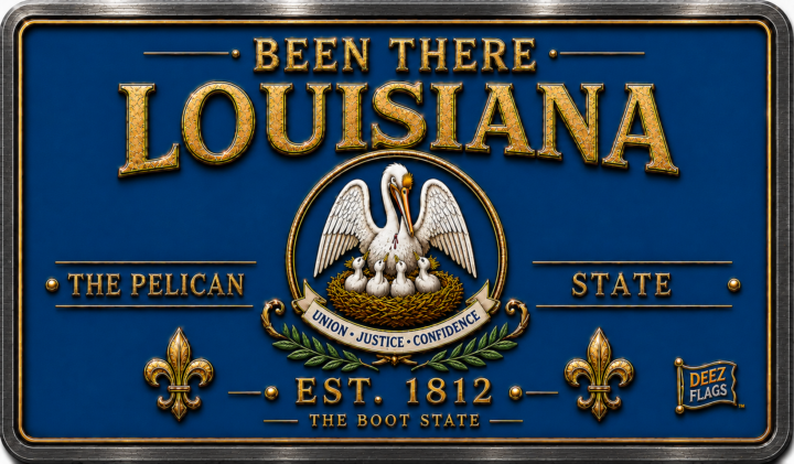 Louisiana Been There state magnet