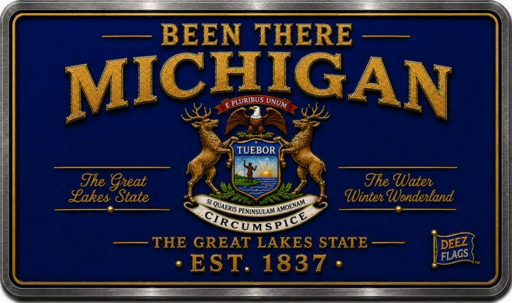 Michigan Been There state magnet