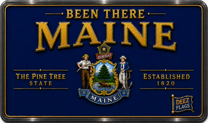 Maine Been There state magnet